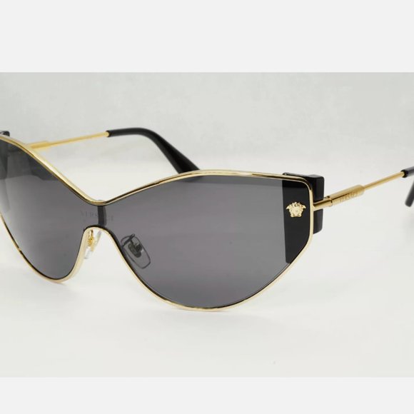 Versace Sunglasses Black Shield Medusa 55mm Sunglasses main image 6